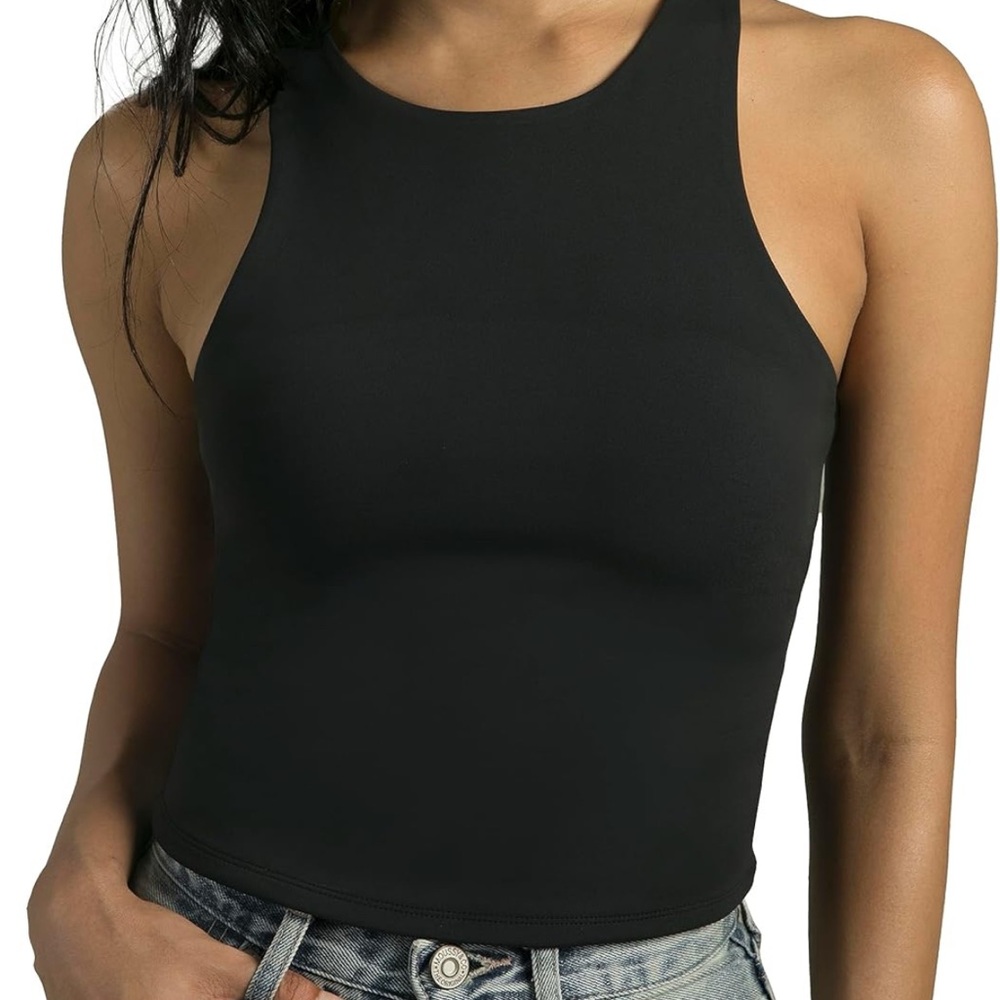 Colorfulkoala Black Sleeveless Tank Top